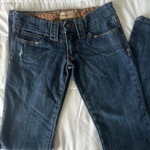 Frankie B. Dark Blue Straight Leg Jeans